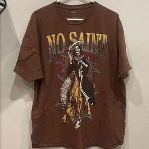 Brown Graphic T-Shirt men’s xxl no saints
